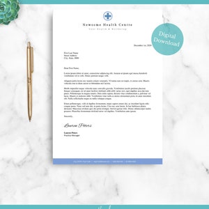 Doctor Of Medicine Letterhead Business Letterhead Personal Etsy