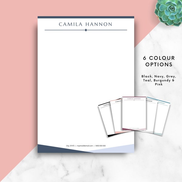 Therapist Letterhead Template Etsy