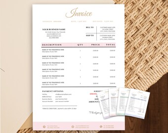 デジタル請求書テンプレート、中小企業向け請求書テンプレート、写真請求書テンプレート、Word 用請求書テンプレート、ベーカリー請求書