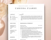 Modern Resume Template for Word, Professional Resume, Manager Resume, Accounting Resume Template, 1, 2 and 3 Page Resume, Finance Resume