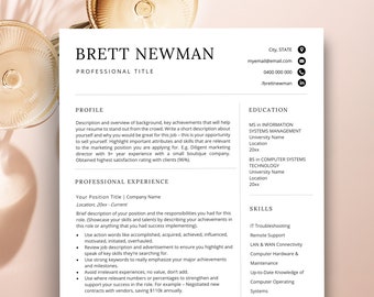 Modern Resume Format, 2024 Resume Template, Executive Resume Template Word, Resume Template Men, Pages Resume, Project Manager Resume