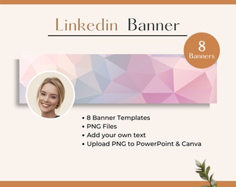 LINKEDIN Banner for your LinkedIn personal or business profile, Instant Download, Personalized LinkedIn Banner