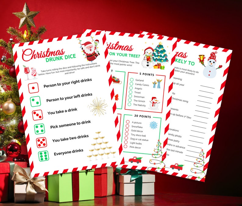 Christmas Games Bundle, Printable Christmas Games for Adults, Christmas ...