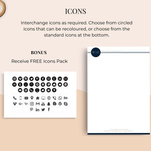 Business Letterhead for MS Word, Letterhead Template Word, Custom Letterhead, Easy Editable Letterhead, Letterhead Design, DIY Stationery image 4