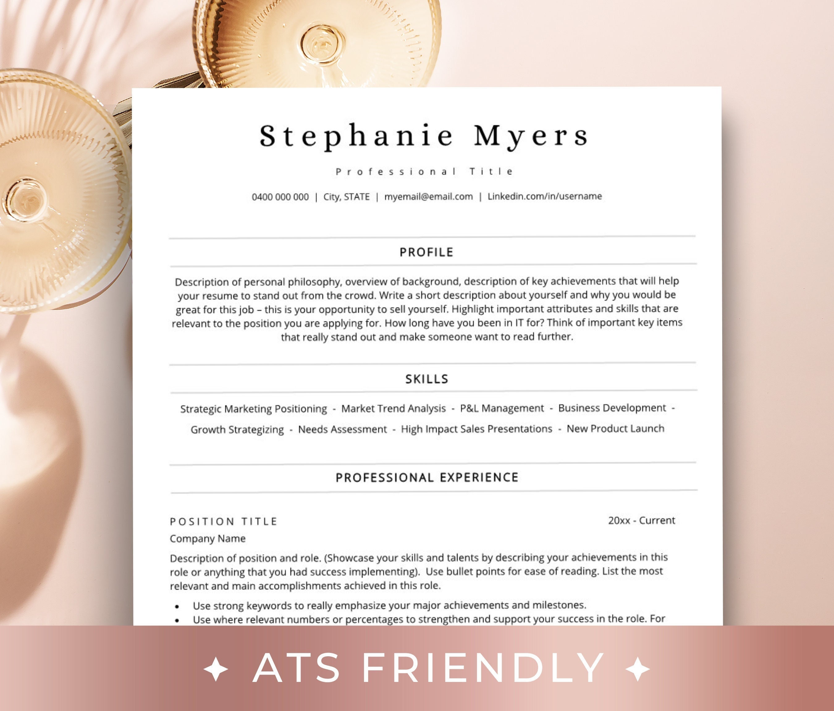 Resume Google Docs, ATS Compatible Resume Template, Google Docs Resume Template ATS, Minimalist Resume Cover Letter ATS Friendly Resume