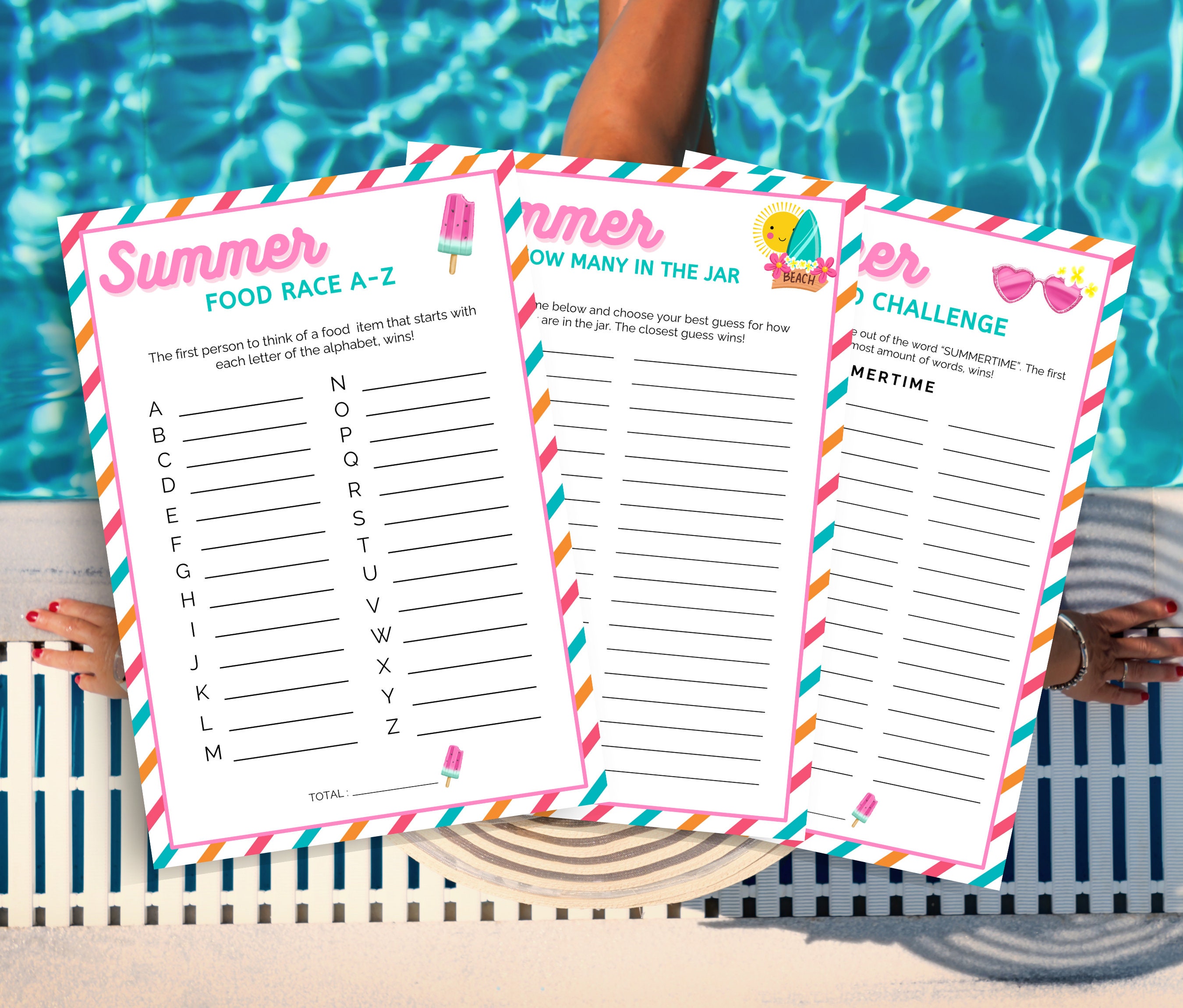 Summer Games Bundle Summer Games for Kids, Printable Summer Games ...