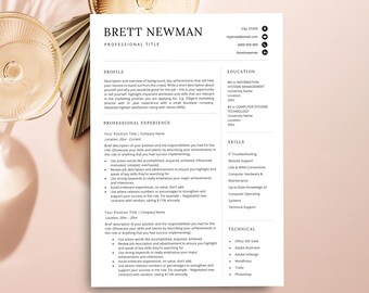 Modern Resume Format, 2026 Resume Template, Executive Resume Template Word, Resume Template Men, Pages Resume, Project Manager Resume