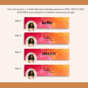 LINKEDIN Banner for your LinkedIn profile image, LinkedIn Banner Template, Instant Download, Personalized LinkedIn Banner image 3