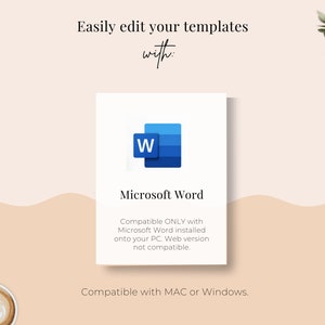 Business Letterhead for MS Word, Letterhead Template Word, Custom Letterhead, Easy Editable Letterhead, Letterhead Design, DIY Stationery image 5