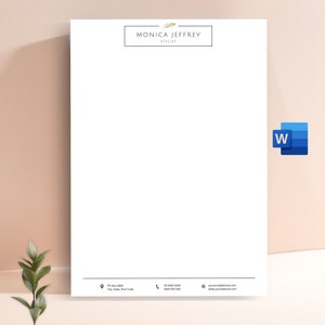 Plantilla de membrete profesional, membrete comercial, membrete personalizado, membrete personalizado, papelería de bricolaje, membrete corporativo
