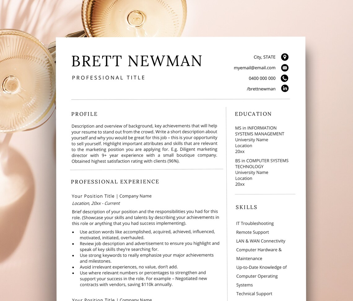 Modern Resume Format 2024 Resume - Il 1140xN.4812922533 Dzdy 