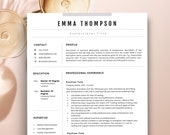 Resume Template Google Docs Marketing Resume Template, Creative Resume Template Google Doc, Modern Resume Template 2 Page Resume