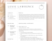 Teacher Resume Template for Word, Elementary School Resume, Teacher CV Template, Teaching Resume, Educator Resume, Education Resume