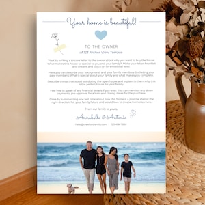 Plantilla de carta de comprador, plantilla de carta de compra de vivienda, editable en Canva, carta de oferta de vivienda, plantilla de carta de oferta, carta de vivienda al vendedor