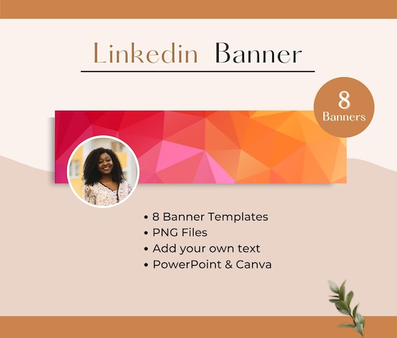 LINKEDIN Banner for your LinkedIn profile image, LinkedIn Banner Template, Instant Download, Personalized LinkedIn Banner