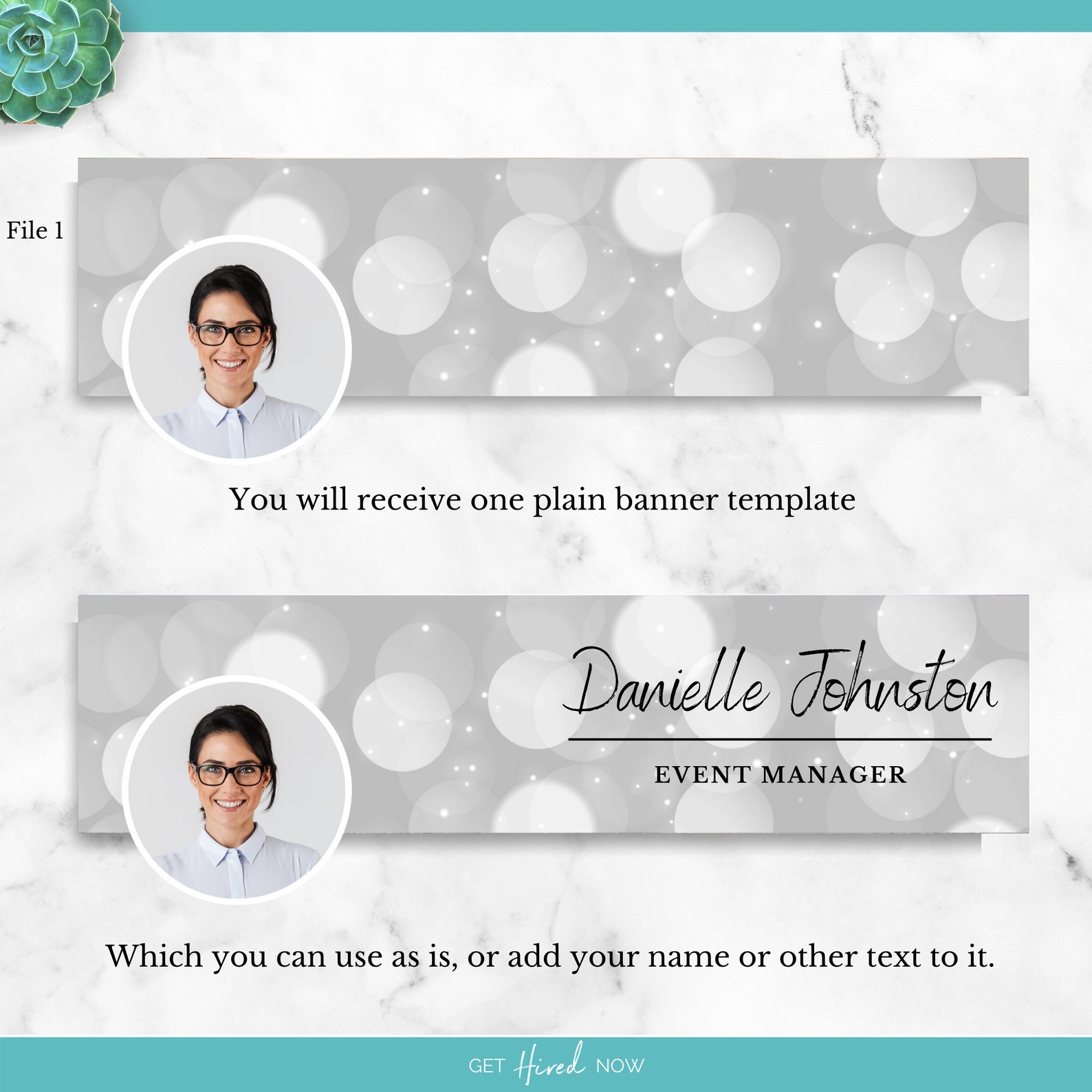 LINKEDIN Banner Template Instant Download Personalized Etsy