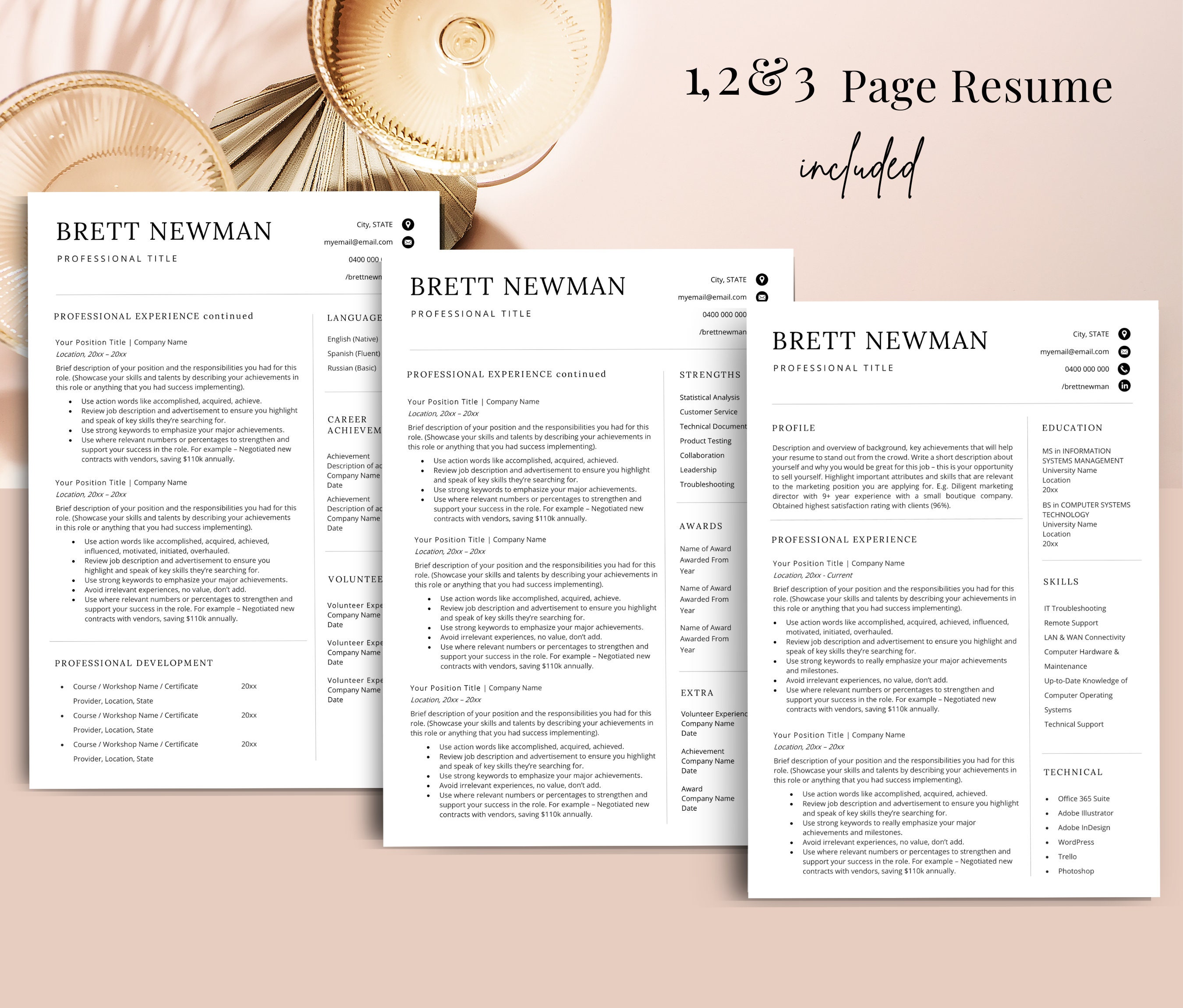 Modern Resume Format 2024 Resume - Il Fullxfull.4764590652 Lcoq 