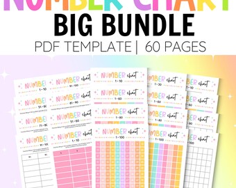 thumbnail image 2 of Counting 1-100 Numbers EXTRA LARGE LAMINATED Chart Poster By Young N Perfect – Educational Tool For Kids – The Functional Furnish 2 of 11