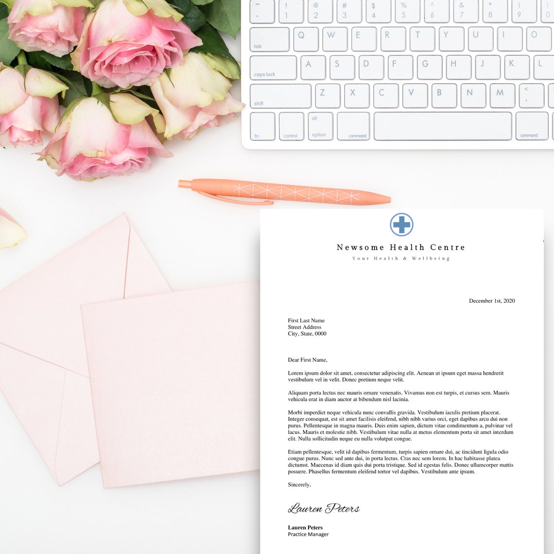 Medical Letterhead Doctor Letterhead Nurse Stationery - Etsy