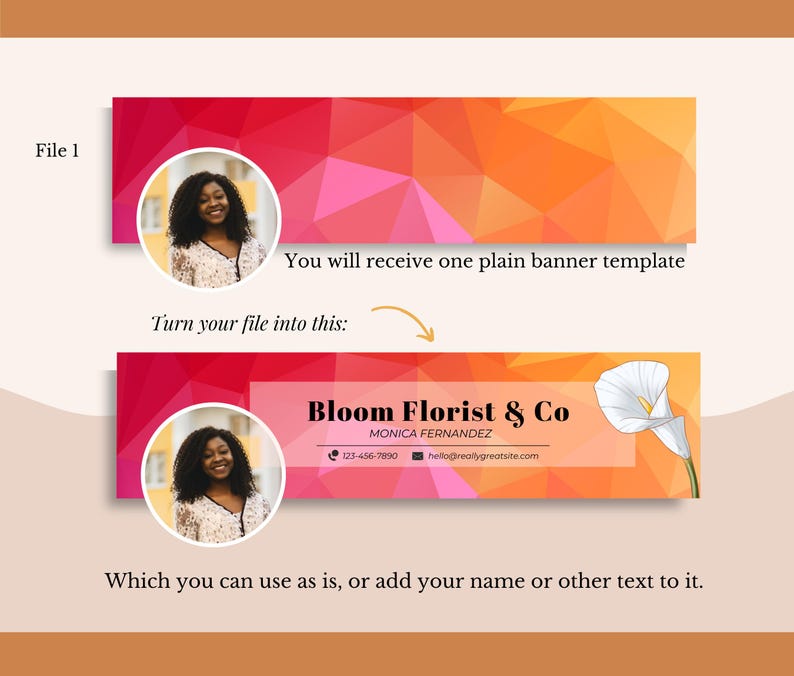 LINKEDIN Banner for your LinkedIn profile image, LinkedIn Banner Template, Instant Download, Personalized LinkedIn Banner image 2