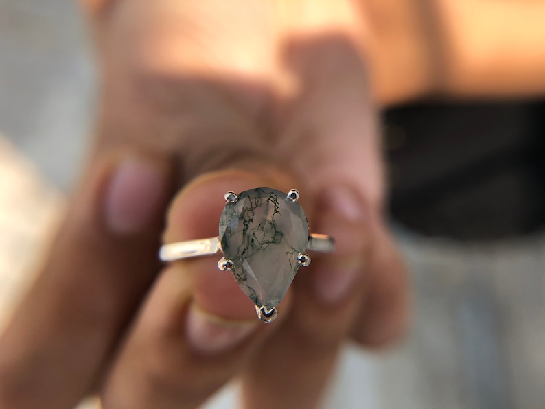 5 prong Engagement Ring Anniversary Gift Ring Wedding Ring 2.50 Carat Pear Cut Solitaire Engagement Ring Pear Cut Ring