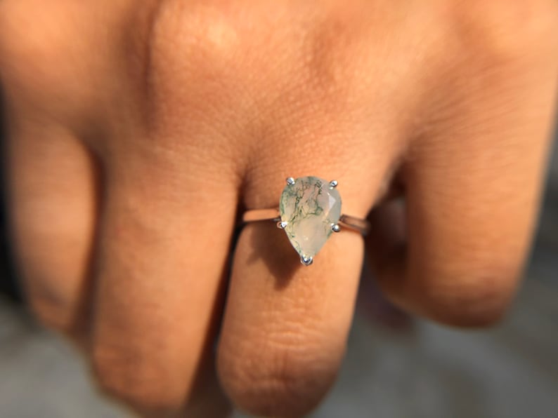 5 prong Engagement Ring Anniversary Gift Ring Wedding Ring 2.50 Carat Pear Cut Solitaire Engagement Ring Pear Cut Ring