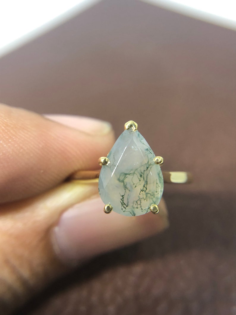 5 prong Engagement Ring Anniversary Gift Ring Wedding Ring 2.50 Carat Pear Cut Solitaire Engagement Ring Pear Cut Ring