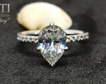 1.43Ct Round 3Stone Moissanite Sapphire Engagement Ring With 925 Sterling Silver 1.43Ct Round 3Stone Moissanite Sapphire Engagement Ring With 925 Sterling Silver