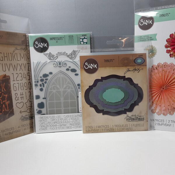Sizzix Thinlet Metal Dies -  For Everyday, Reason and Season***showing 4 different styles #23, #24, #25 and #26