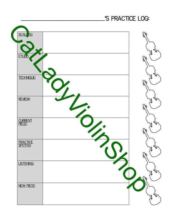 Weekly Practice Chart