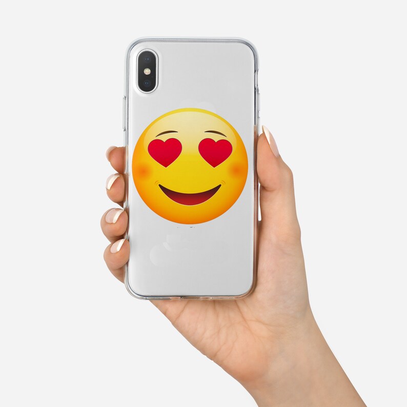 Emoji Love iPhone X XS Xmax XR 6 6S 7 8 9 Plus UV Printing Etsy