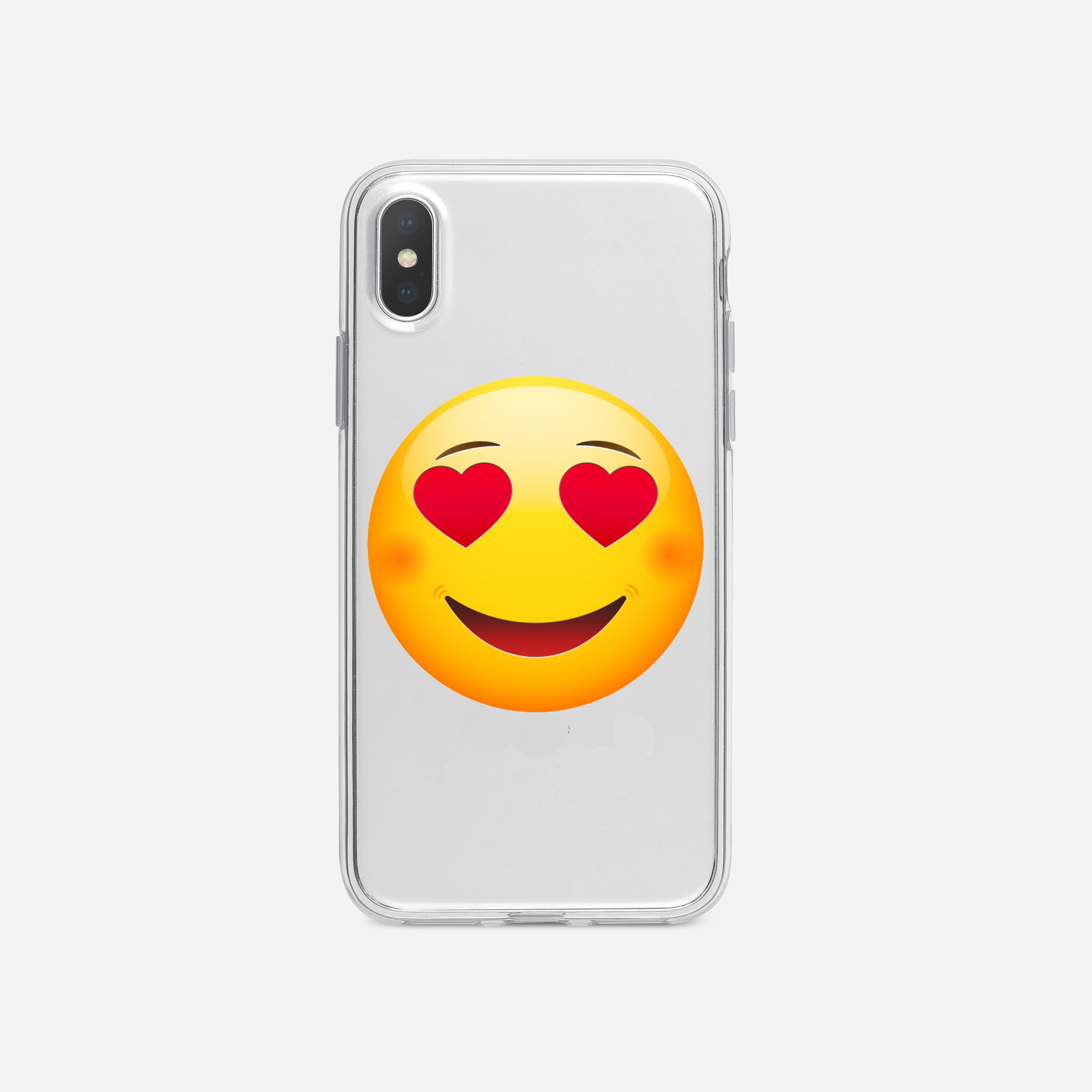 Emoji Love iPhone X XS Xmax XR 6 6S 7 8 9 Plus UV Printing Etsy