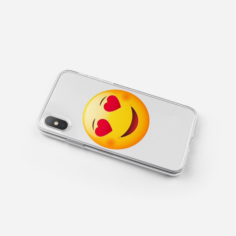 Emoji Love iPhone X XS Xmax XR 6 6S 7 8 9 Plus UV Printing Etsy