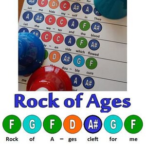 Rock of Ages Handbell Chart