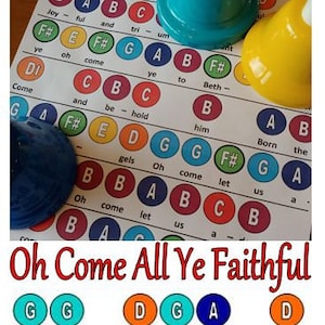 Oh Come All Ye Faithful Handbell Chart