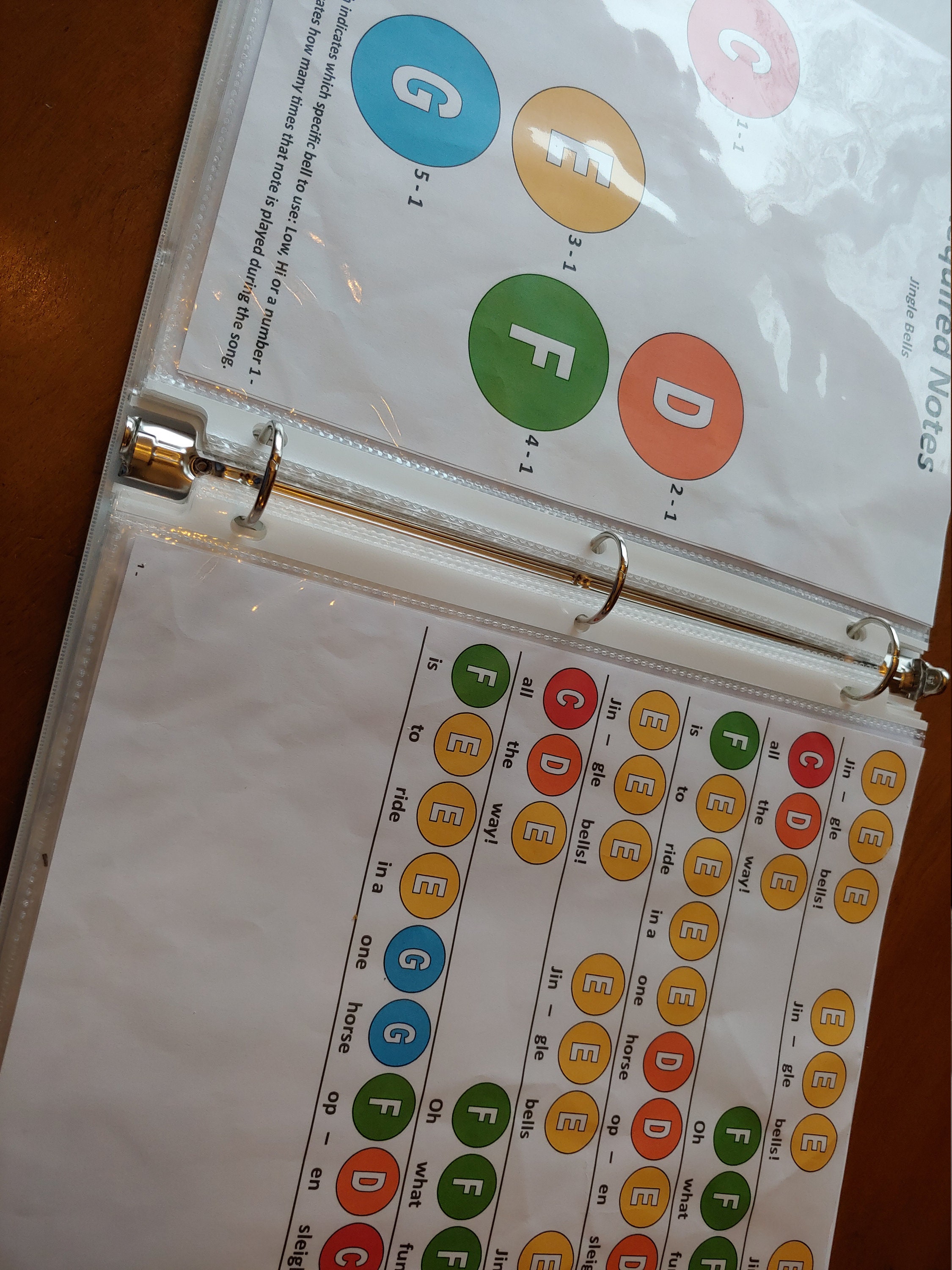 Jingle Bells Handbell Chart Etsy