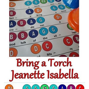 Bring A Torch Jeanette Isabella Handbell Chart