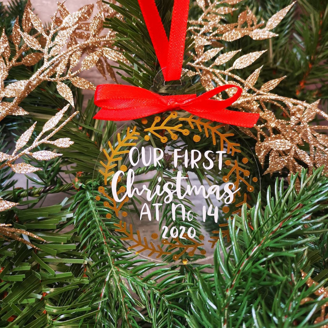 New Home Christmas Bauble Acrylic Bauble Christmas - Etsy UK