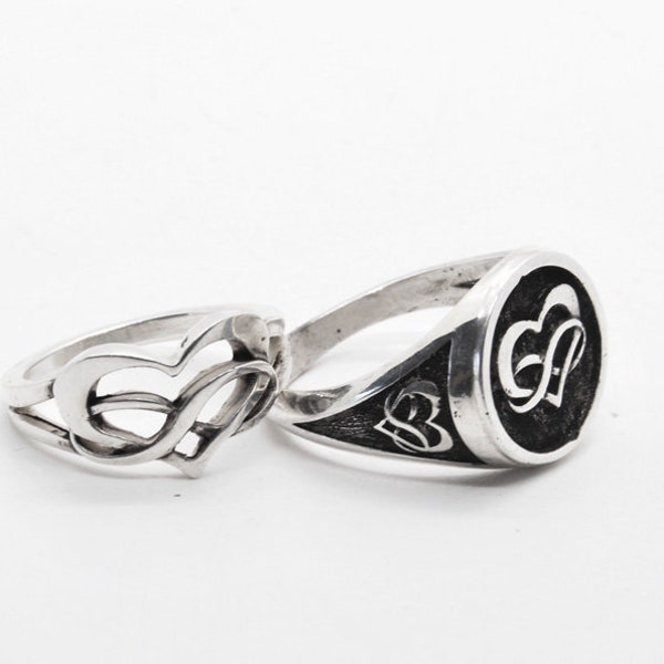 Silver Polyamory ring, Polyamory Jewelry, Polyamory ring, Polyamorous, Poly Pride, Infinity Rings