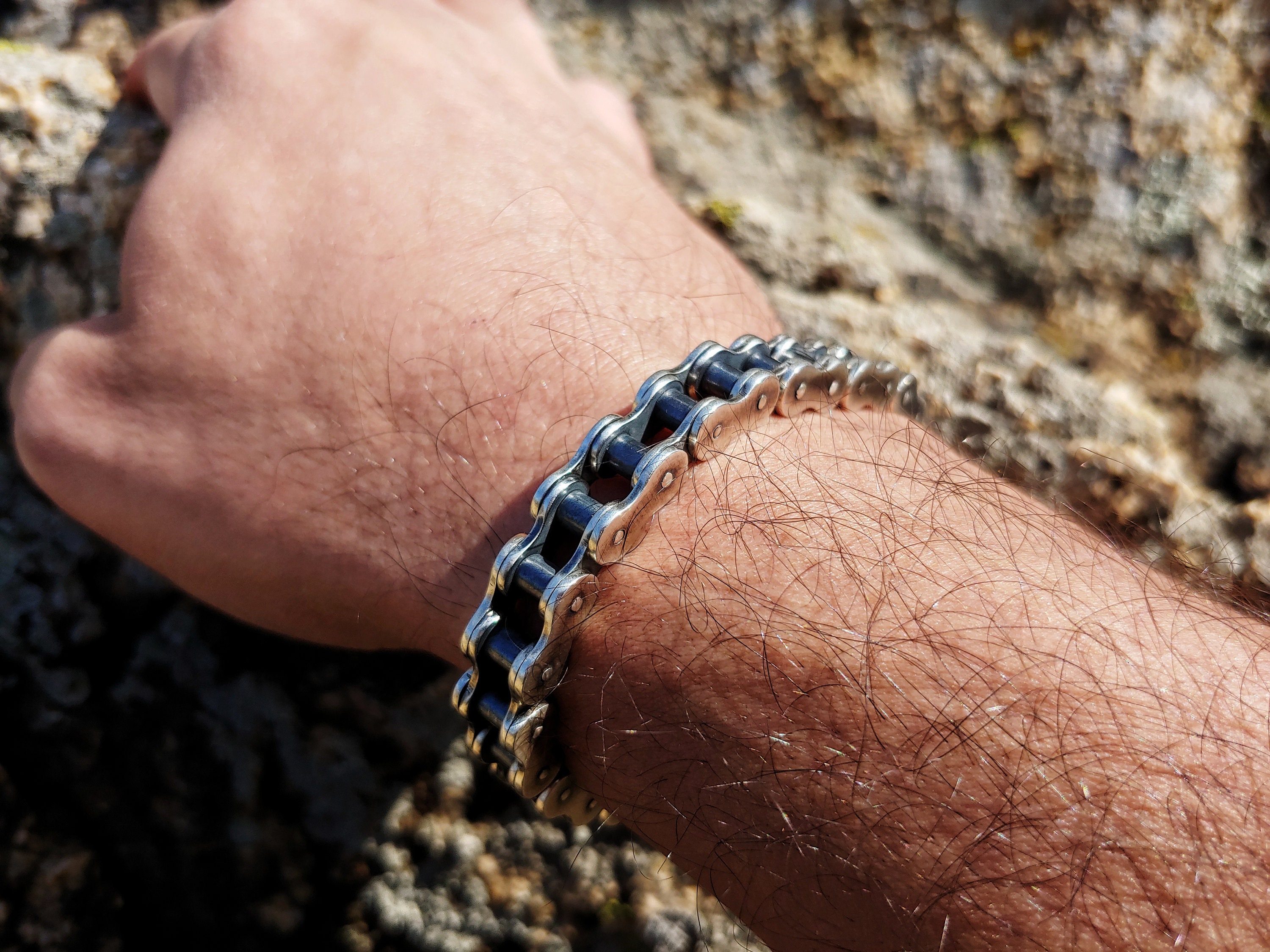 Recycled Bike Chain Bracelet – Paguro Upcycle