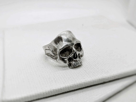 Skull ring skull jewelry silver skull ring sterling silver | Etsy