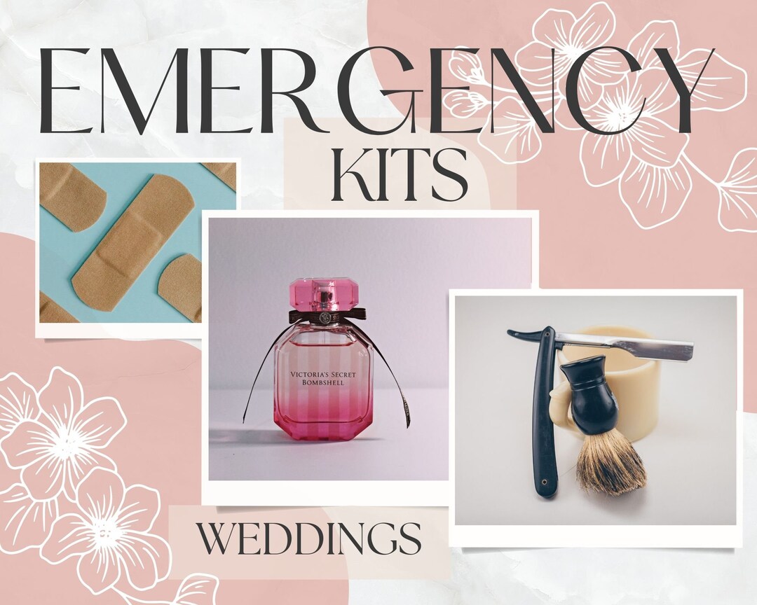 Wedding Emergency Kits Printable Checklist Wedding Planner Etsy