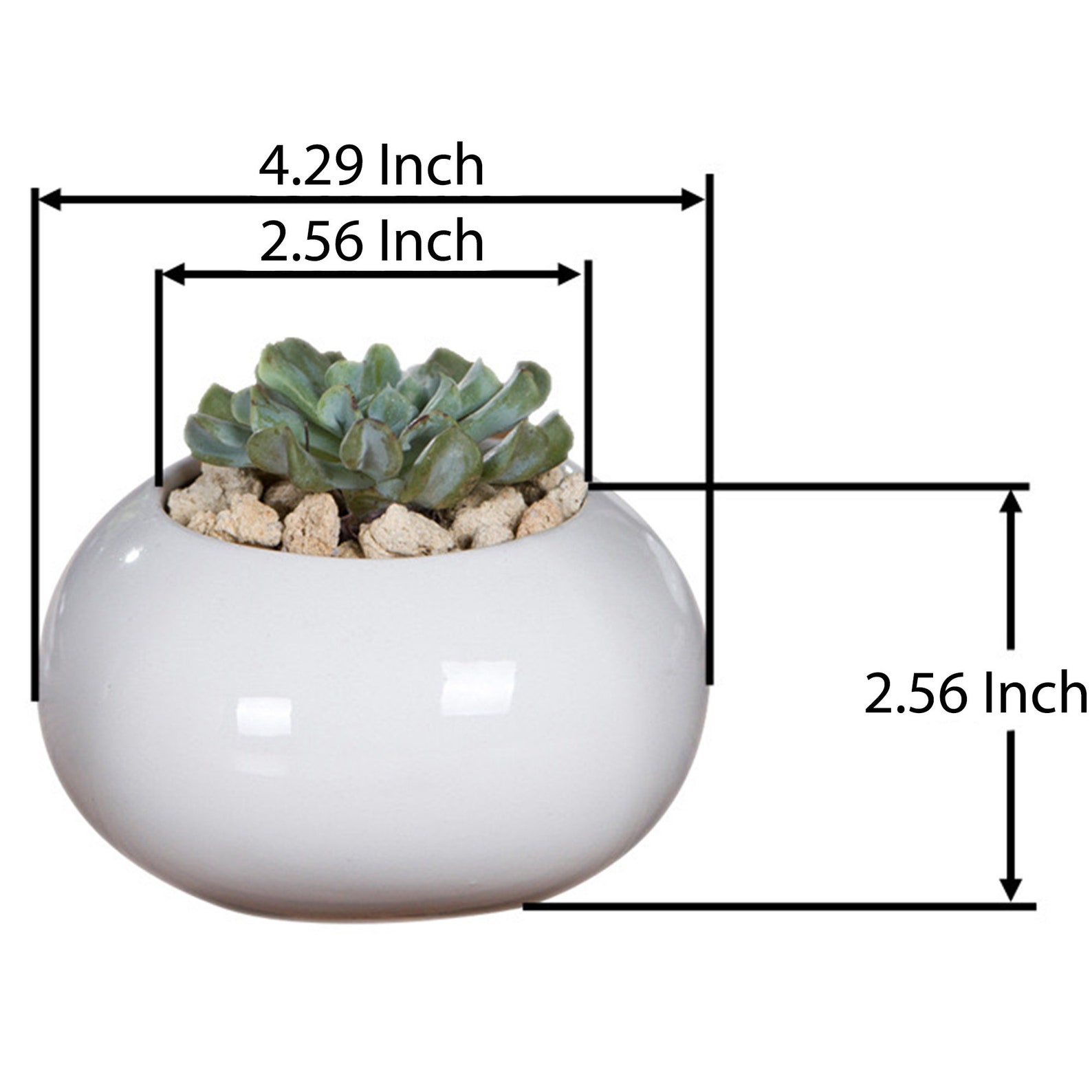 White Ceramic Pots Ceramic Planter succulent Pots Etsy