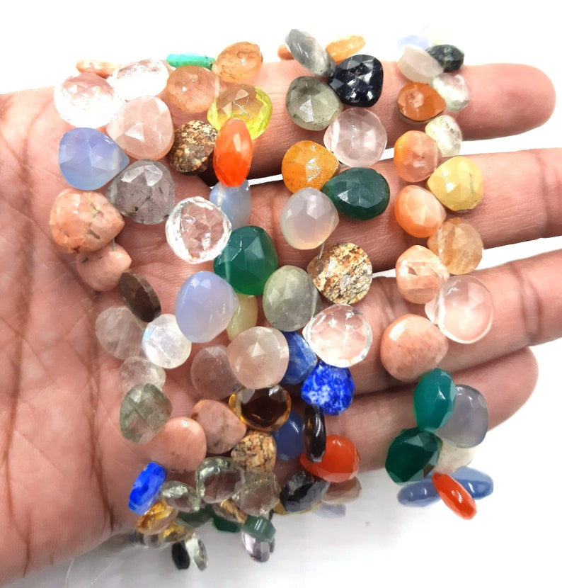 Disco Faceted Drop Shape Gemstone Beads,Disco Gemstone Beads,Multi Gemstone Beads,Multi Faceted Drop Beads Disco Gemstone Disco Drop Beads