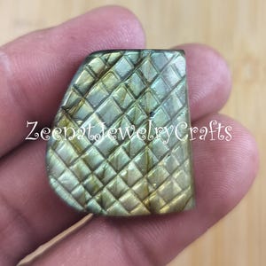 Cabochão de pedra preciosa labradorita extravagante, qualidade AAA, cabochão de pedra preciosa de fogo dourado, parte traseira, cabochão plano, venda de pedras preciosas soltas, artesanato de joias
