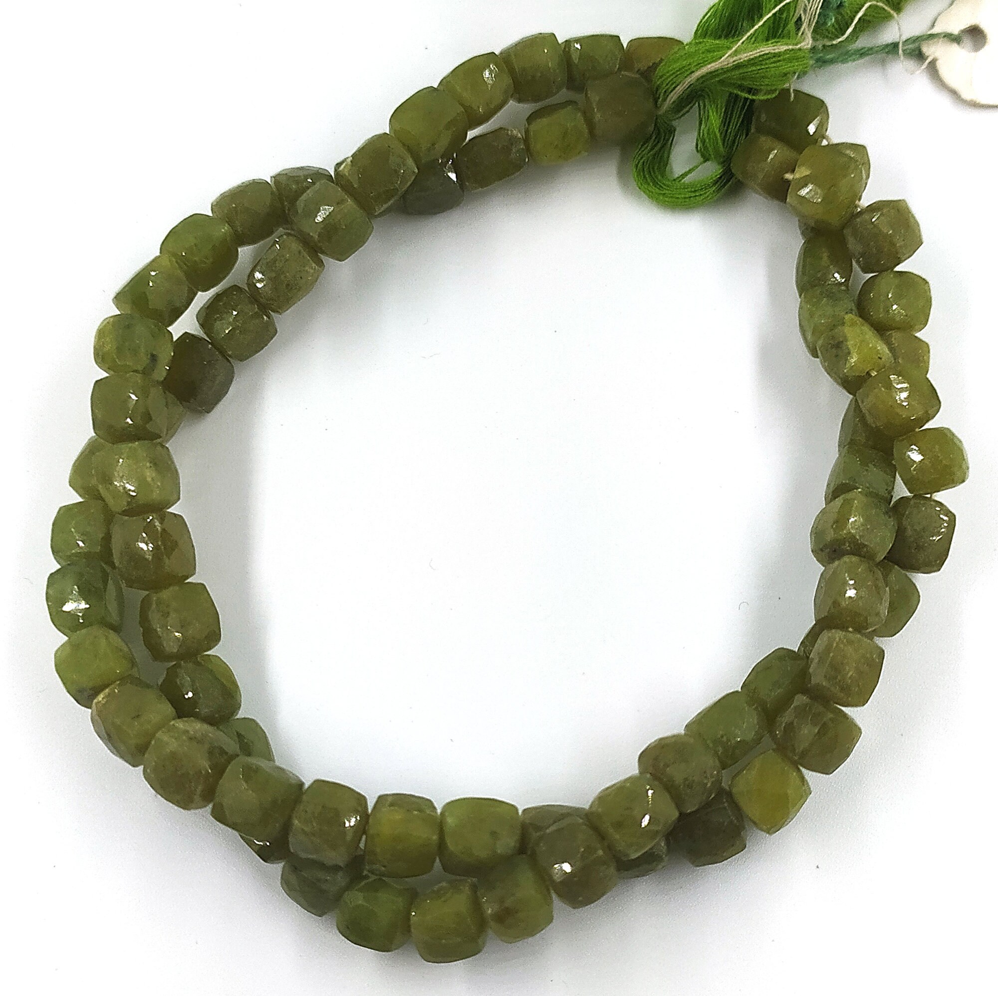 Vessonite / Vesuvianite Faceted Cube Box Beads AAA Quality Etsy