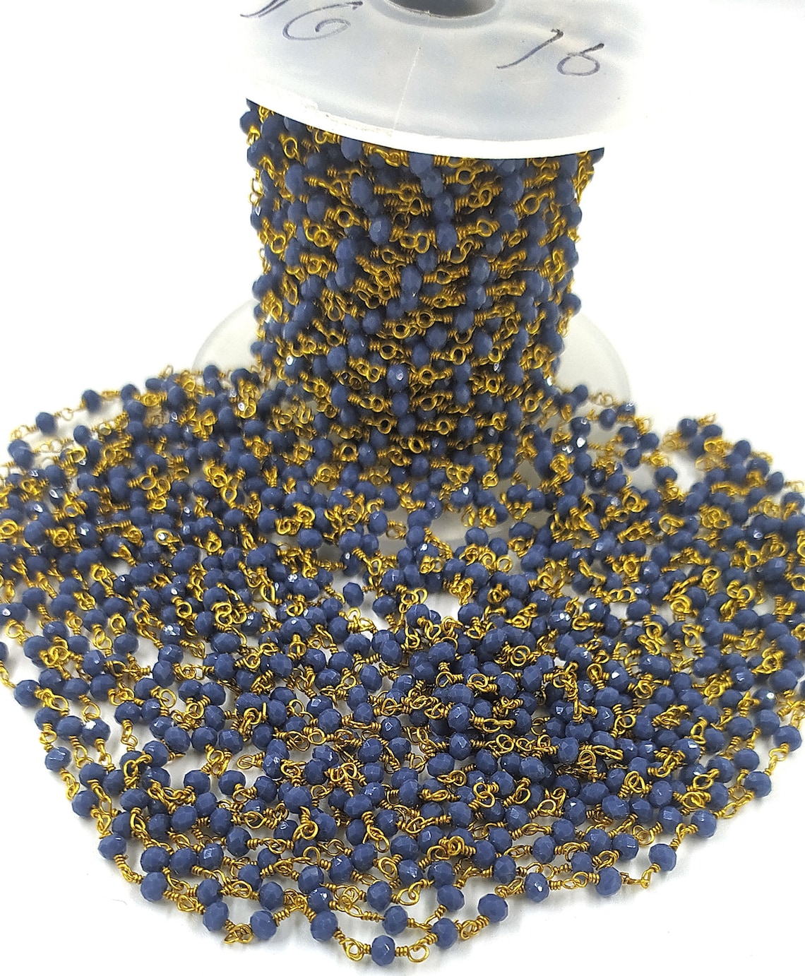 Blue Sapphire Hydro Bead Wholesale Price 151025 Ft Faceted Etsy