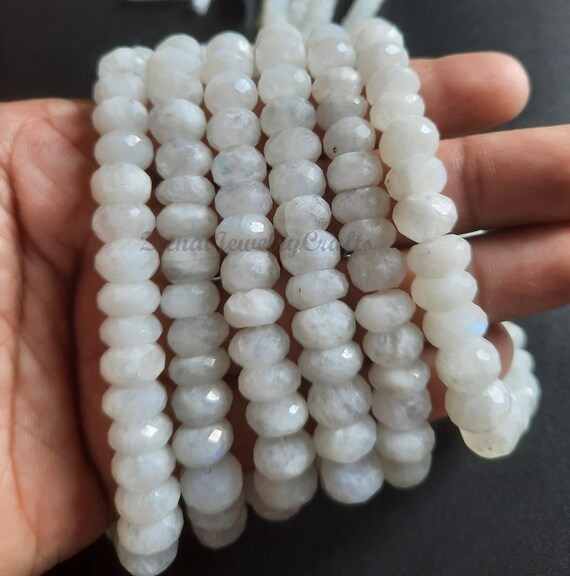 Perline Marquise Sfaccettate Con Pietra Di Luna Arcobaleno - Foto 4