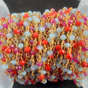 Silver & Gold Plated Wire Roll 1,3,5 Feet Disco Beads Hydro Faceted Rondelle Beads Rosary Chain Jewelry Making Crafts