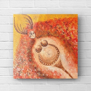 Canvas Print - CLANMOTHER ELEN - Elen of the Ways (Glitter Embellished) Square Canvas,